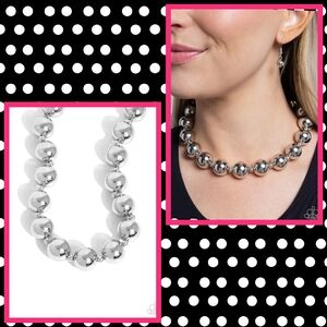 2/$10 Paparazzi Flattery Will Get You Everywhere - Silver Necklace